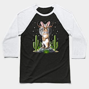 Jackalope Cryptid Rabbit Baseball T-Shirt